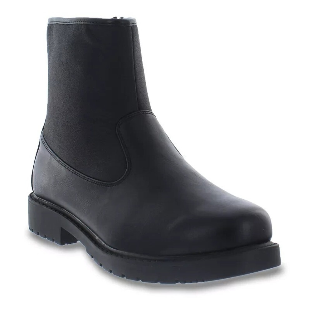 Totes Men Commuter Boots Size 13 M Black Waterproof Inside Zipper Thermolite